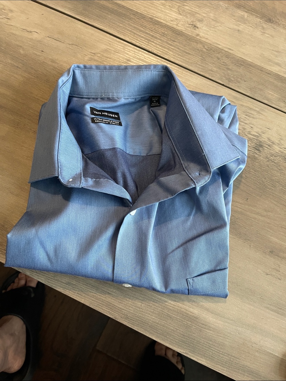 #A012 Van Heusen Light Blue Men's Dress Shirt